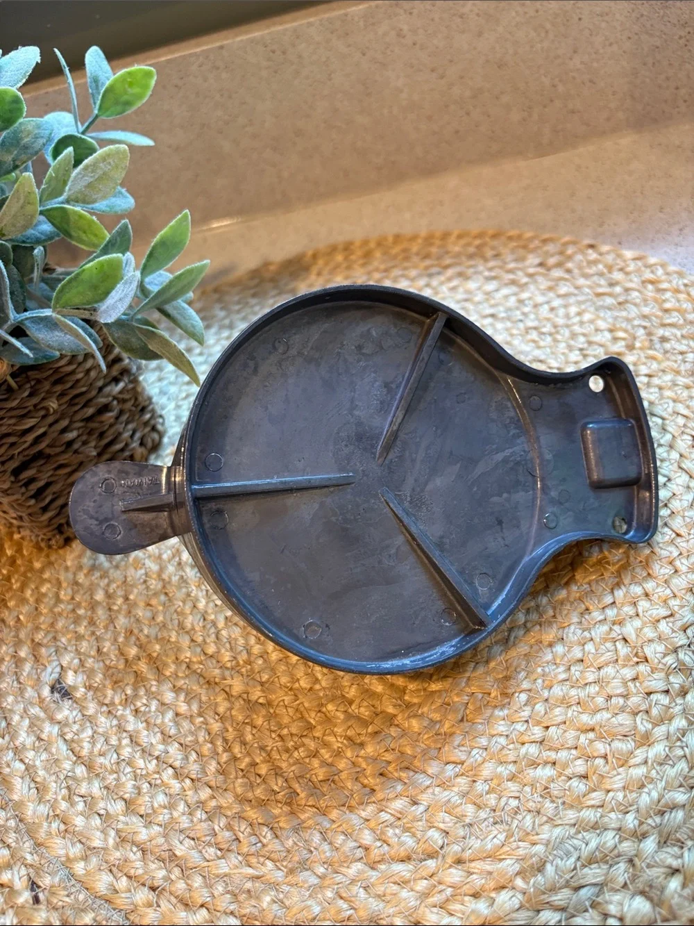 Vintage Cast Aluminum Hinged Hamburger Press